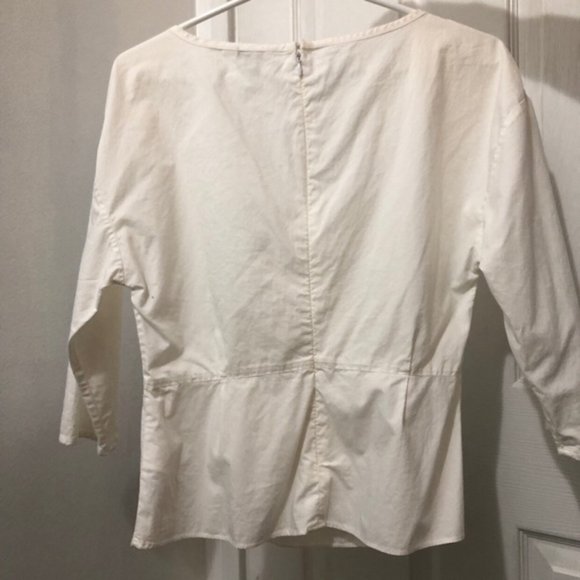 Gap Classic Cotton Peplum Blouse - Picture 3 of 3